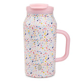 40 Ounce Confetti Stainless Steel Basin Water Bottle