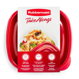 TakeAlongs Food Storage Containers, Deep Squares, 5.2 Cup, 4 Pack
