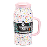 40 Ounce Confetti Stainless Steel Basin Water Bottle